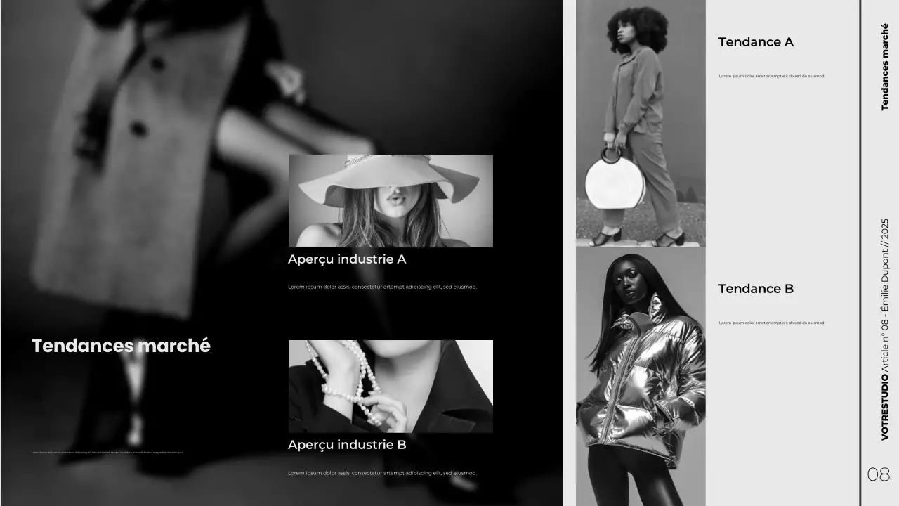 Présentation de marketing de contenu stratégique minimaliste et moderne