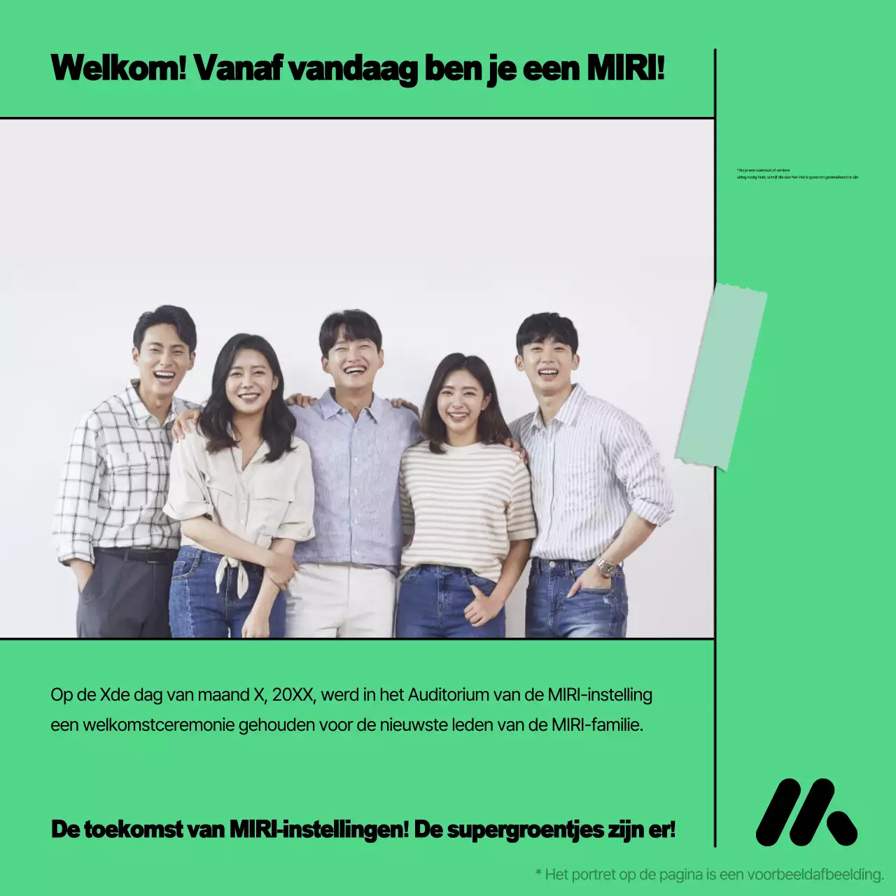 Groene moderne werkplekplanning