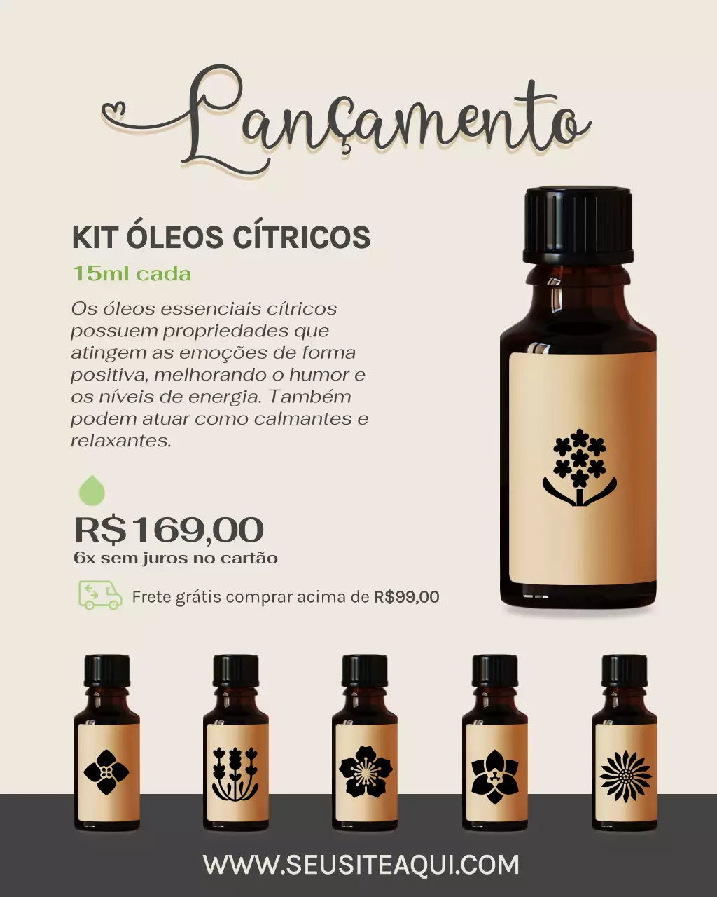 Postagem de promoção de bem-estar elegante em bege no Instagram