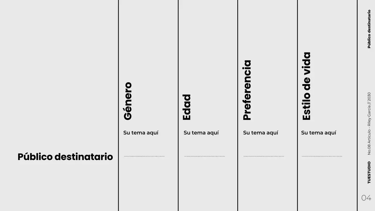 Presentación de marketing de contenidos estratégicos minimalista y moderna