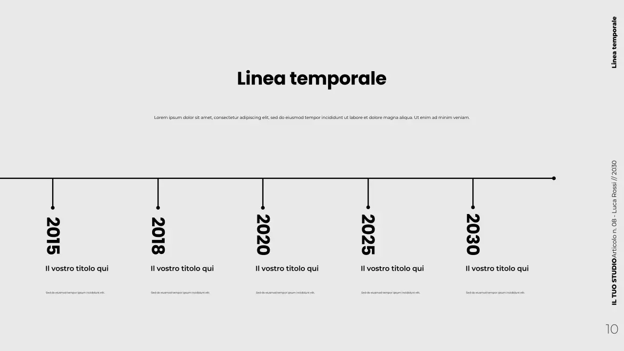 Presentazione di marketing dei contenuti strategici minimalisti e moderni