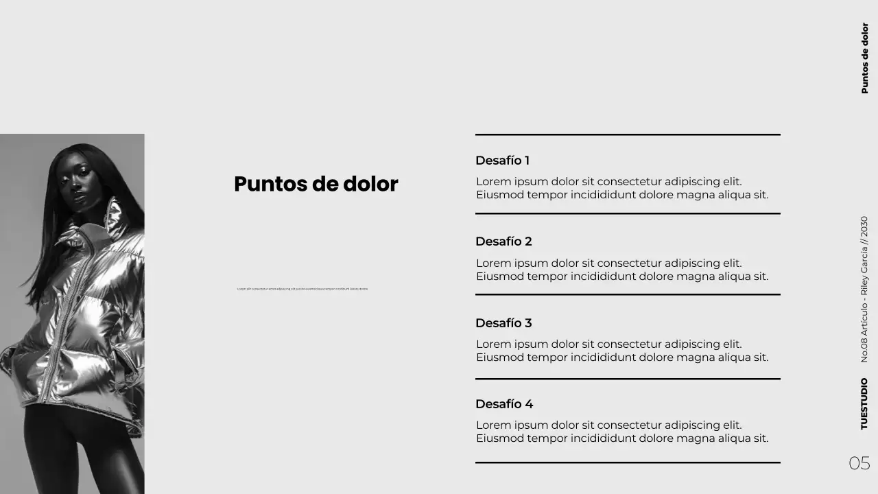 Presentación de marketing de contenidos estratégicos minimalista y moderna