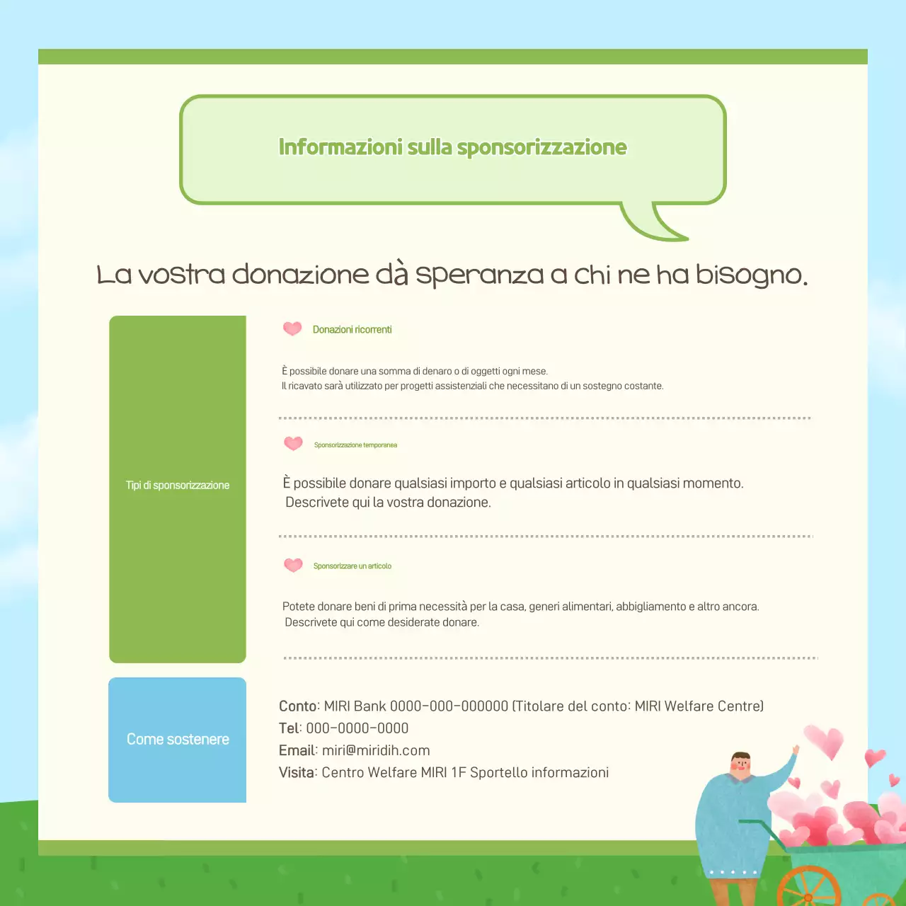Promozione del centro benessere per bambini Sky Blue