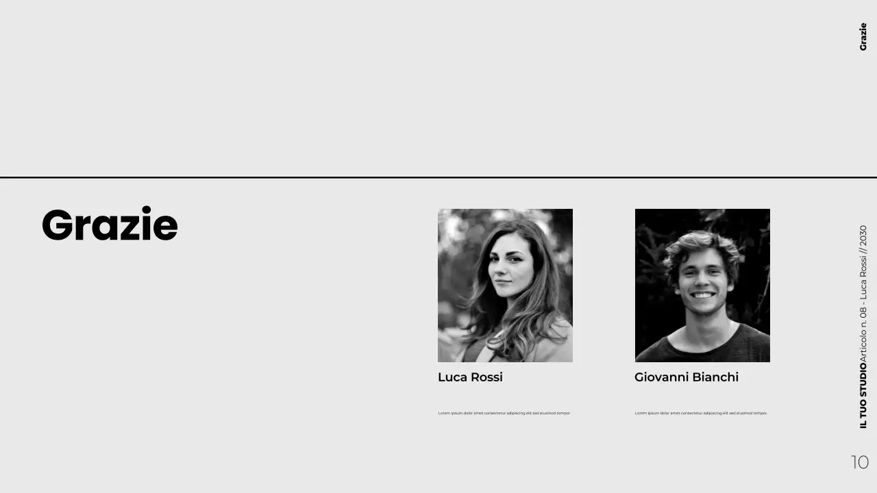 Presentazione di marketing dei contenuti strategici minimalisti e moderni