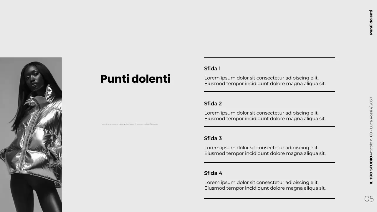 Presentazione di marketing dei contenuti strategici minimalisti e moderni