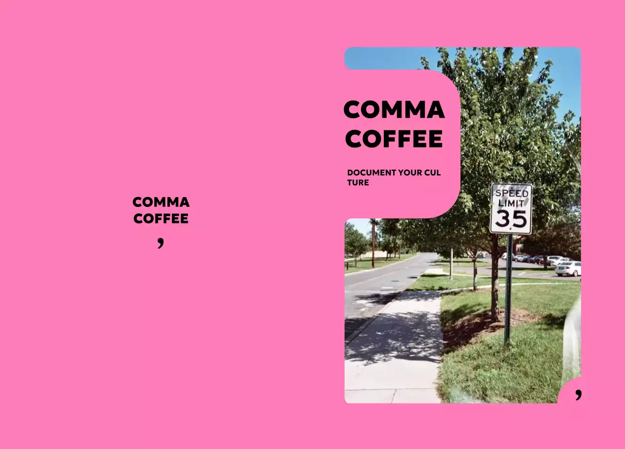 Promoção Pink Modern Café