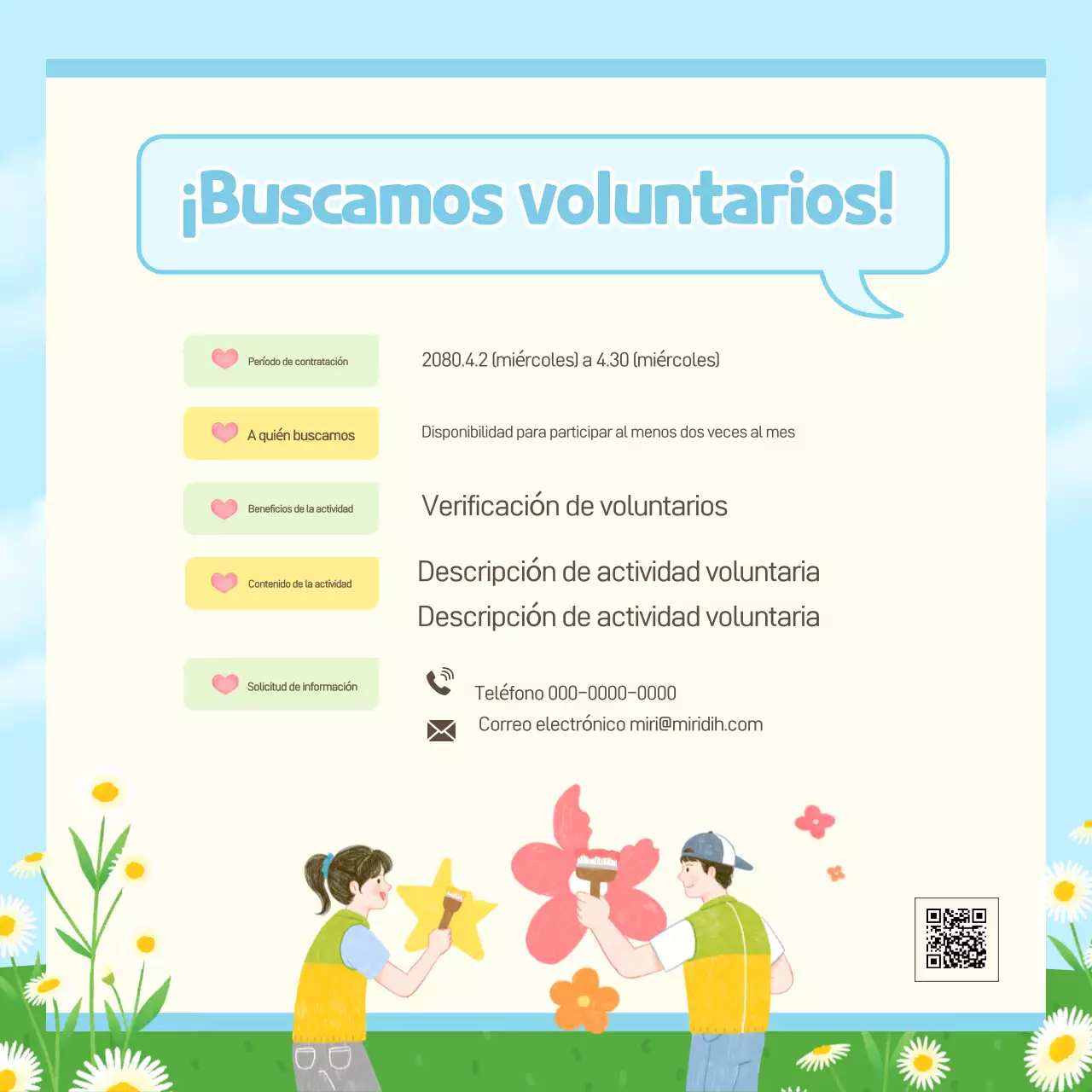 Promoción del Centro de Bienestar Infantil Sky Blue