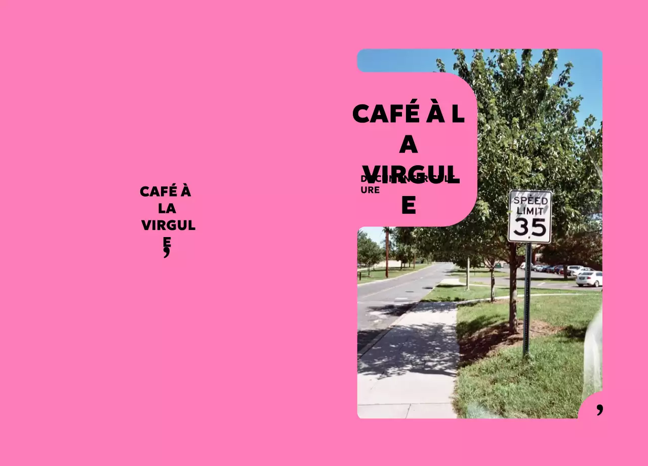 Promotion du café moderne rose