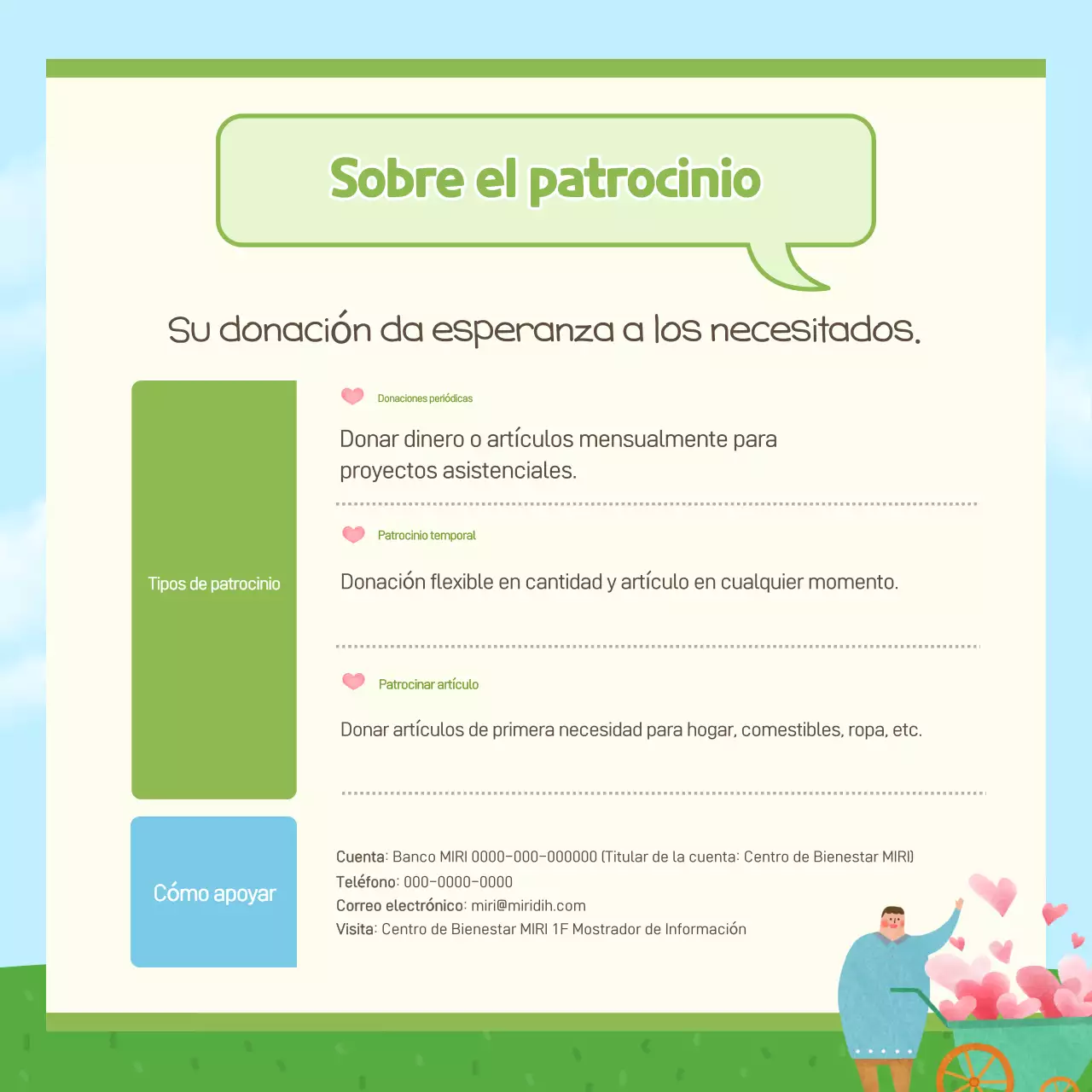 Promoción del Centro de Bienestar Infantil Sky Blue