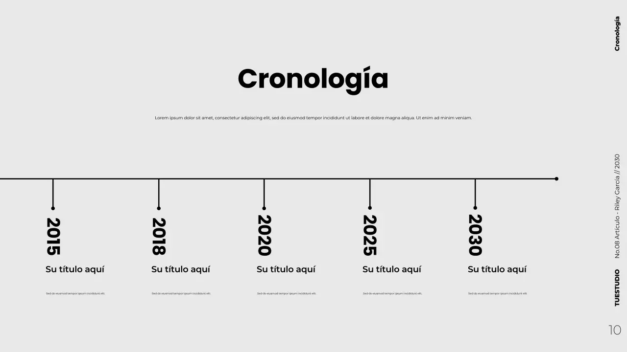 Presentación de marketing de contenidos estratégicos minimalista y moderna