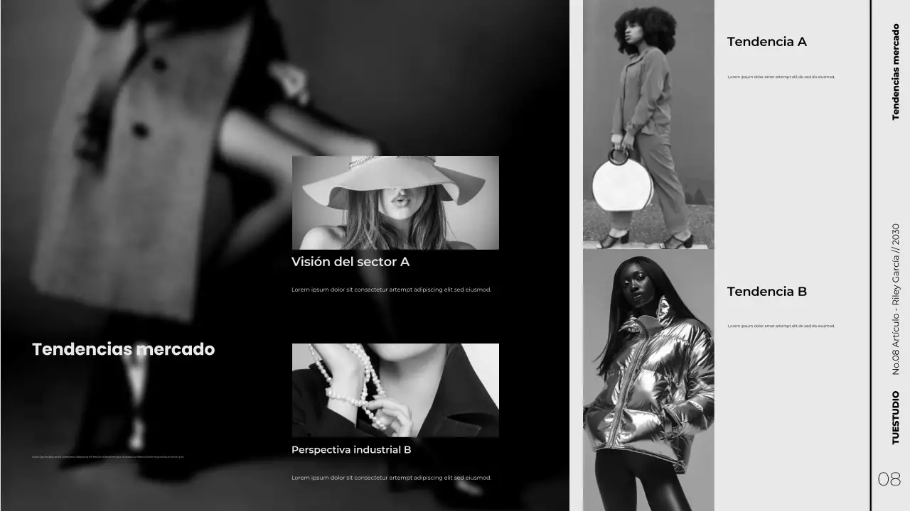 Presentación de marketing de contenidos estratégicos minimalista y moderna