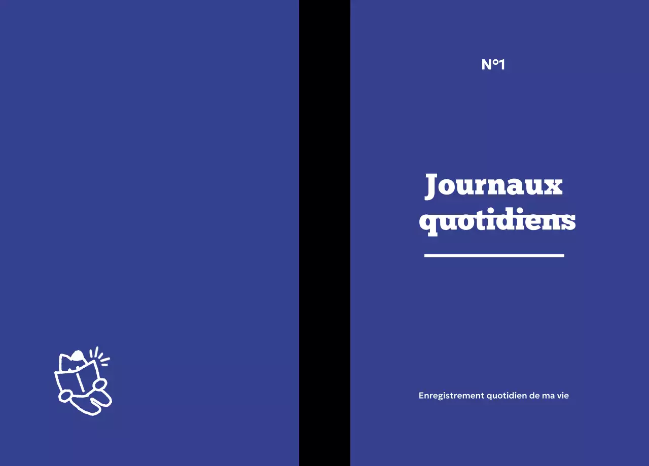 Phrase de journal simple orange