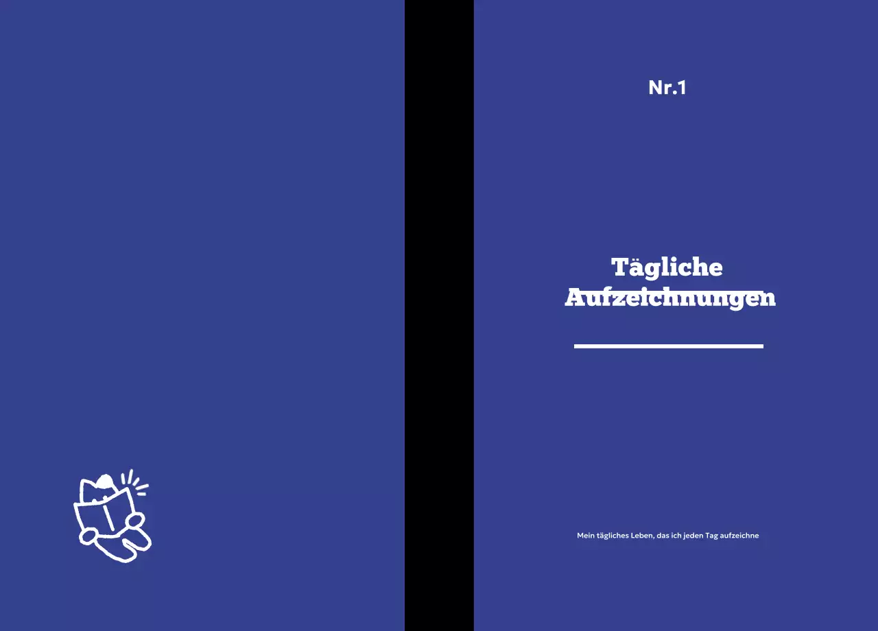 Orangefarbener einfacher Tagebuchsatz