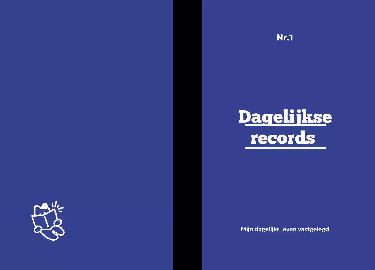 Oranje Eenvoudige Dagboekzin