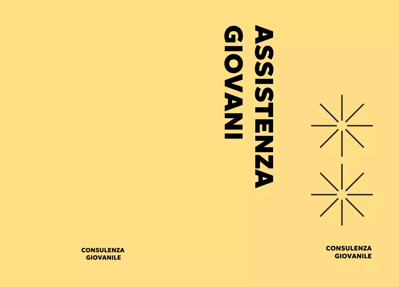 Guida semplice e gialla del centro di assistenza ai giovani