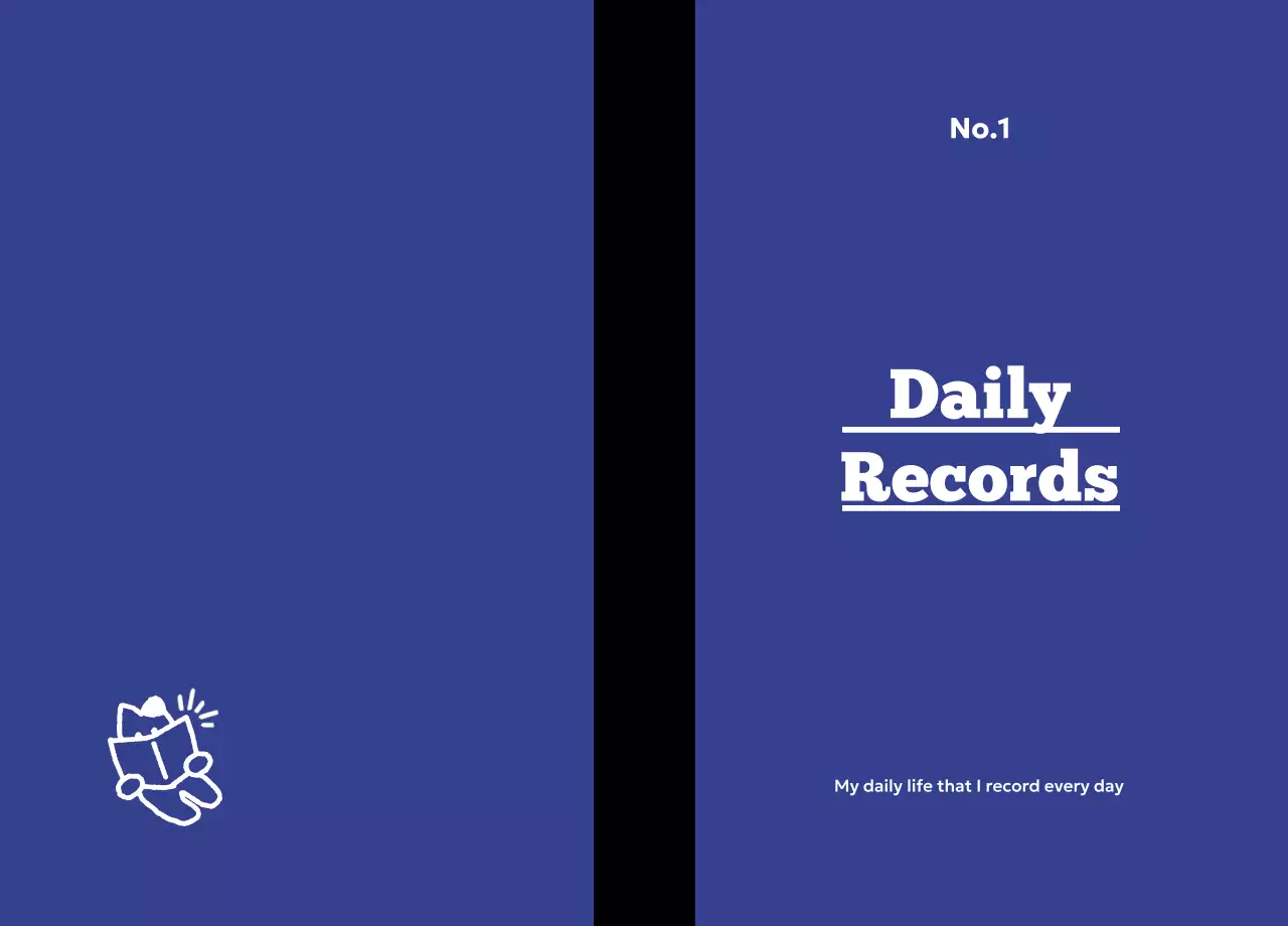 Frase Buku Harian Sederhana Berwarna Oranye