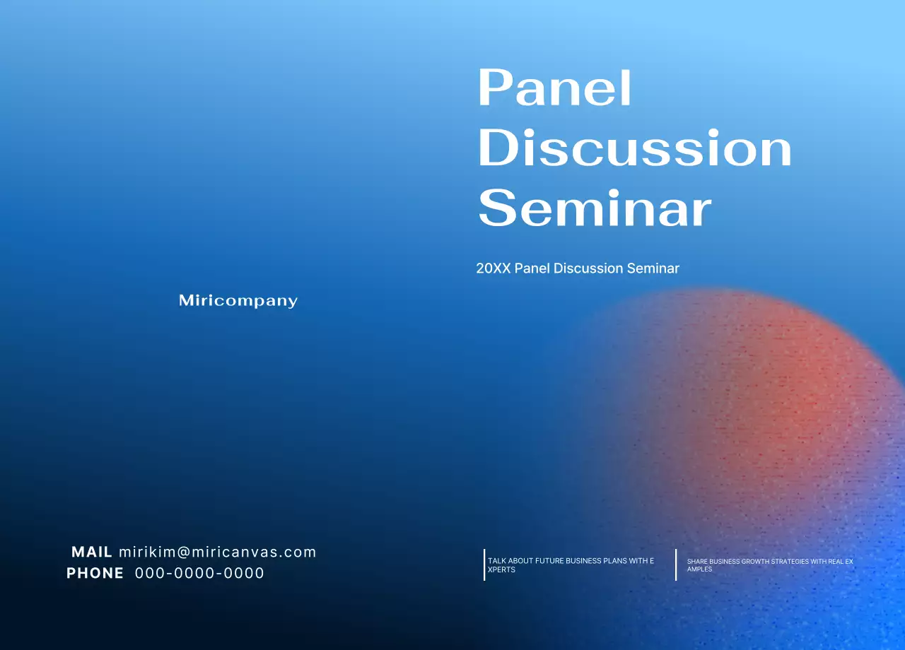 Panduan Seminar Modern Biru