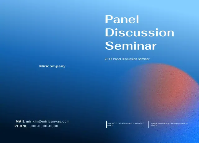 Panduan Seminar Modern Biru