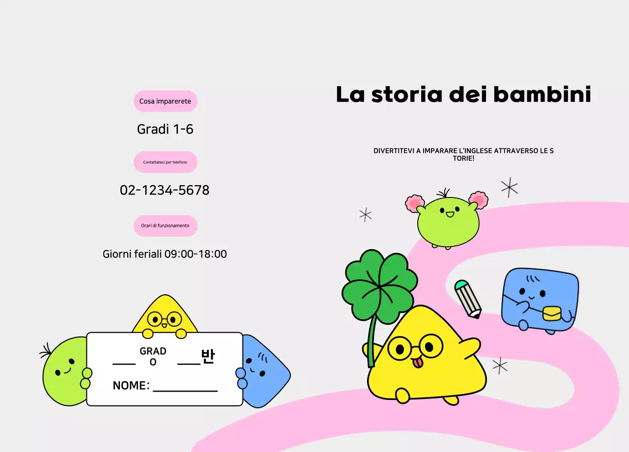 Guida educativa per bambini di Green Baby