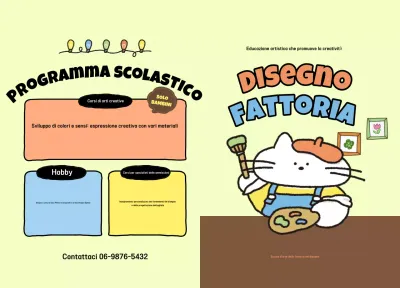 Guida didattica artistica per bambini beige