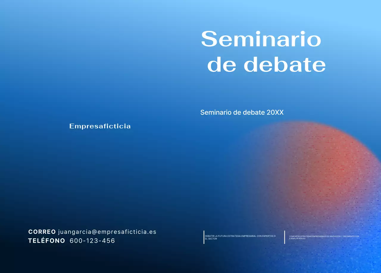 Guía del seminario Blue Modern