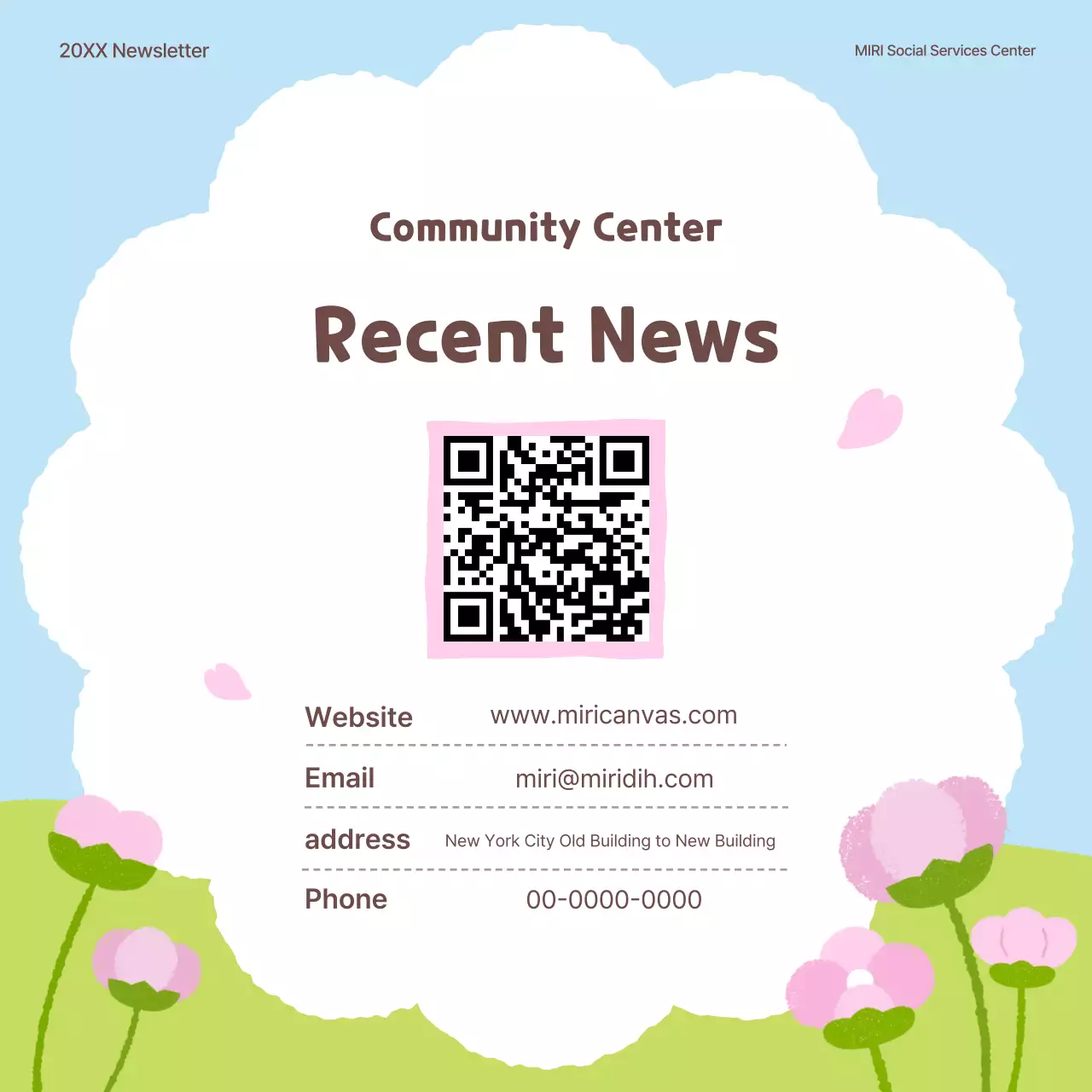 Green Baby Public Institution Spring Flower Introduction