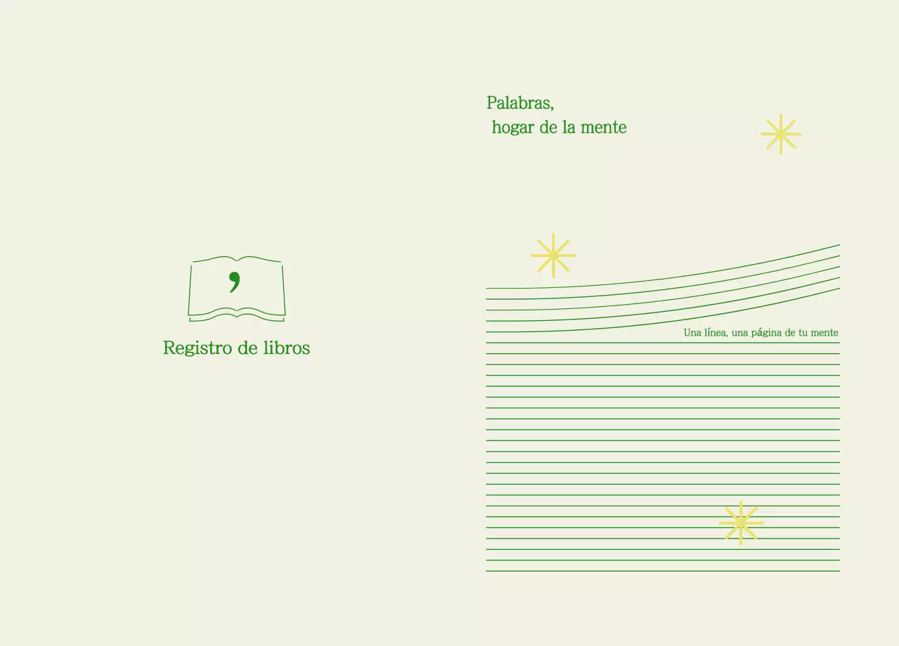 Notas de lectura minimalistas en color marfil