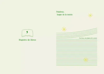 Notas de lectura minimalistas en color marfil