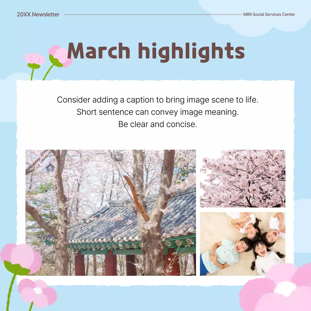 Green Baby Public Institution Spring Flower Introduction