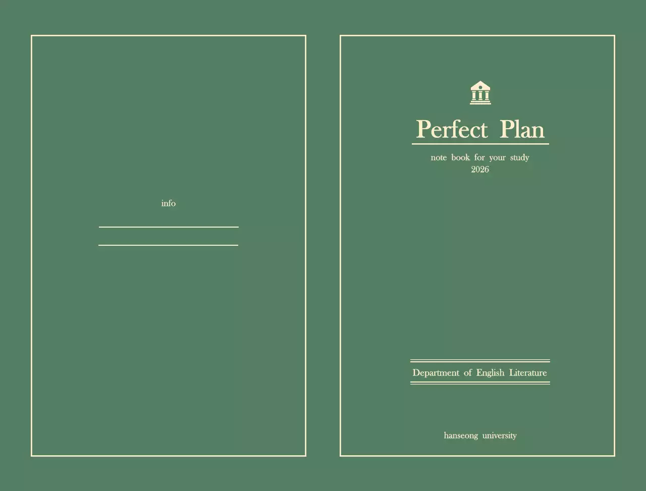 Alat Tulis Catatan Sederhana Khaki