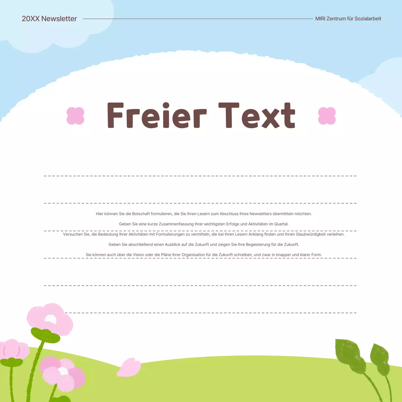 Grünes Baby Öffentliche Einrichtung Frühlingsblume Einführung