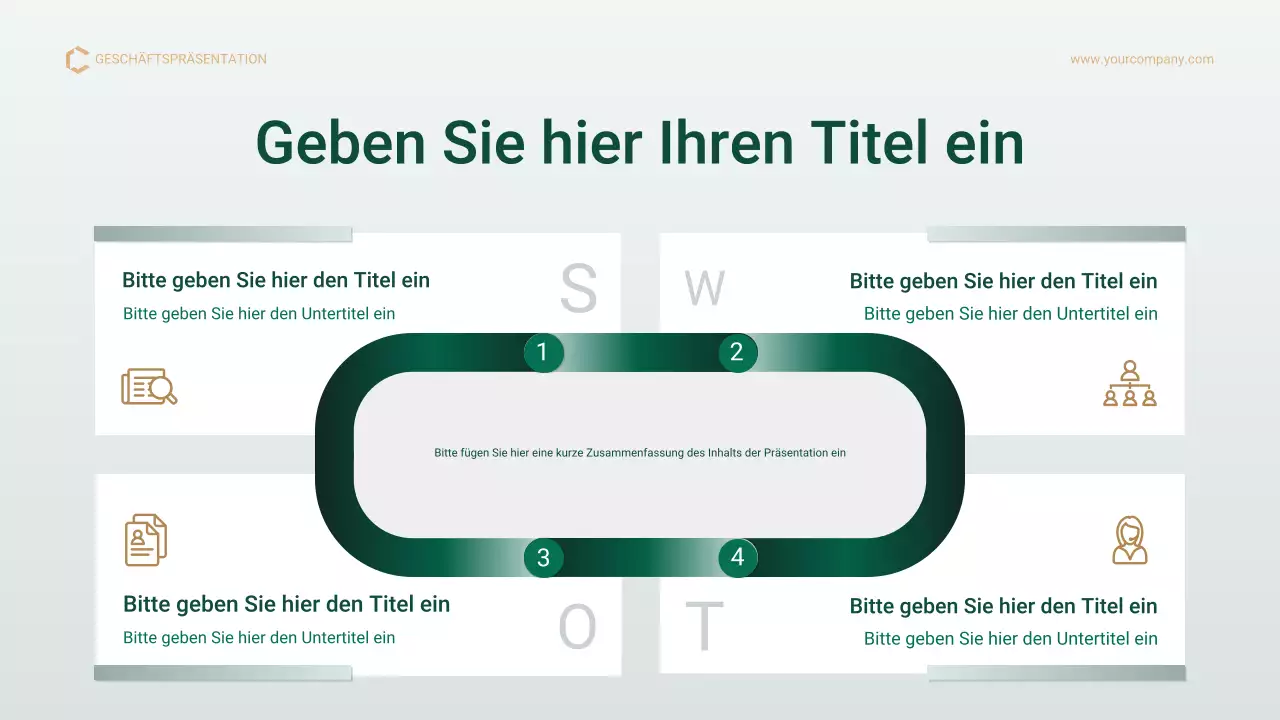 Green Gold Professioneller Projektmanagementplan Präsentation