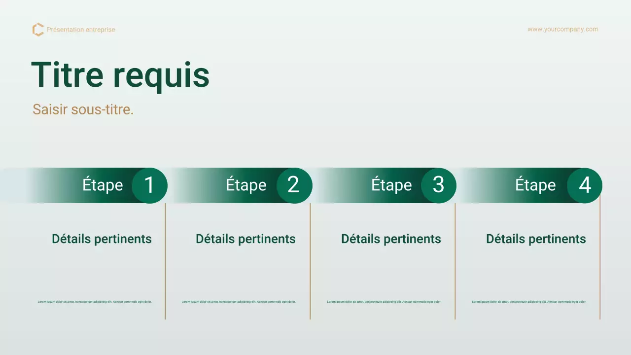 Présentation du plan de gestion de projet professionnel Green Gold