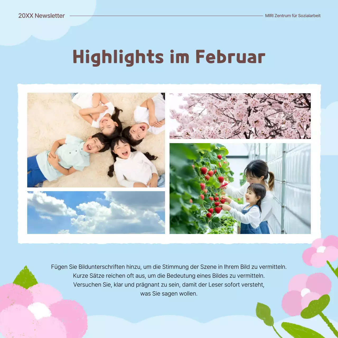 Grünes Baby Öffentliche Einrichtung Frühlingsblume Einführung