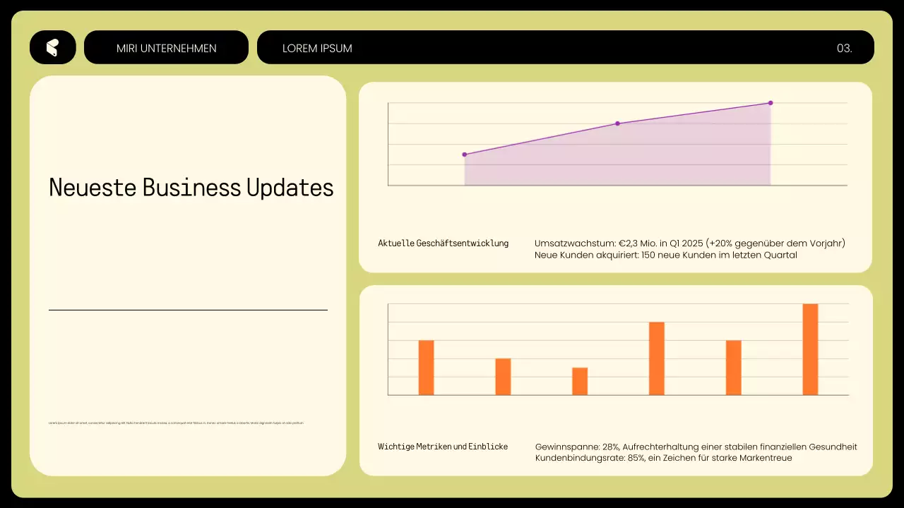 gelber moderner Budgetplaner