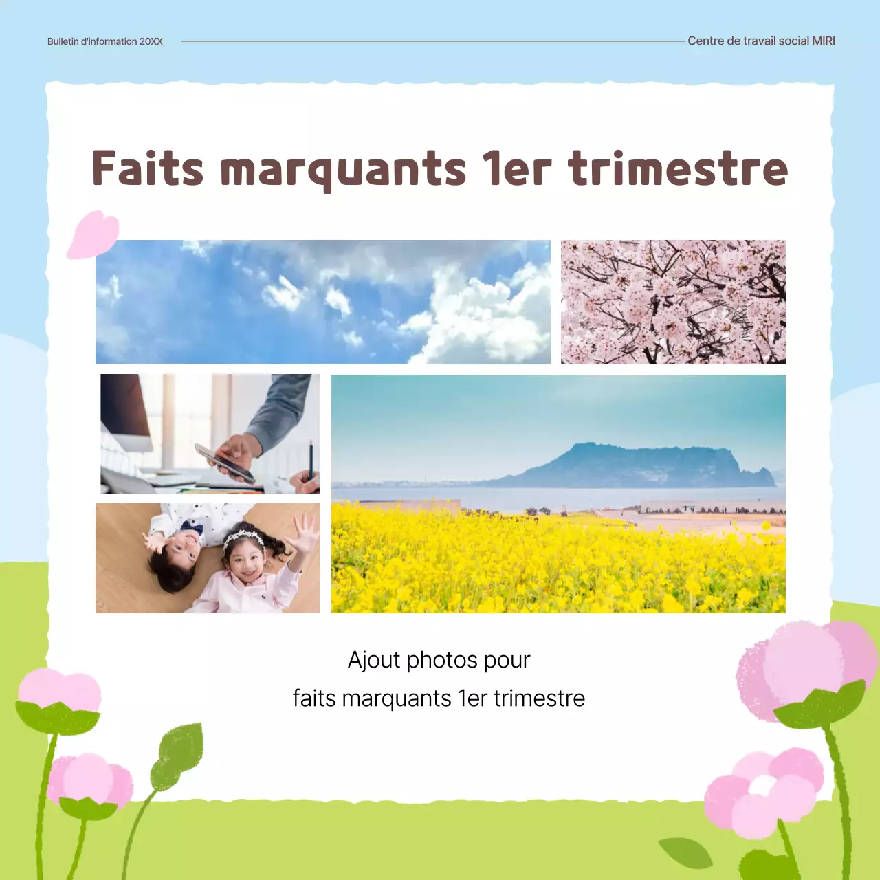 Institution publique Green Baby Spring Flower Introduction