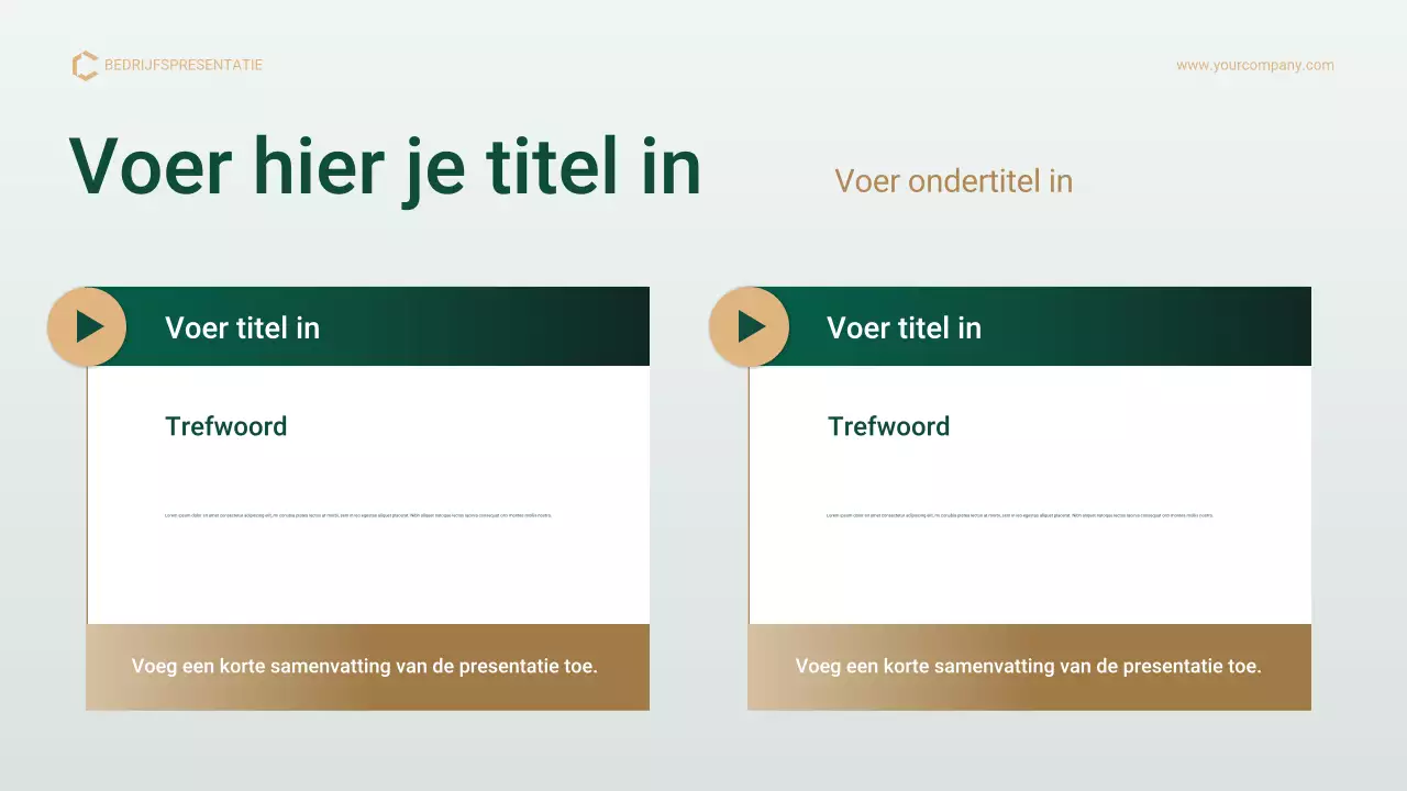 Green Gold Professional Project Management Plan Presentatie