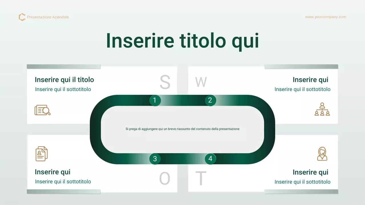 Presentazione del piano di gestione del progetto professionale Green Gold