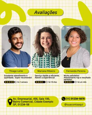 Postagem de depoimento do Green Modern no Instagram