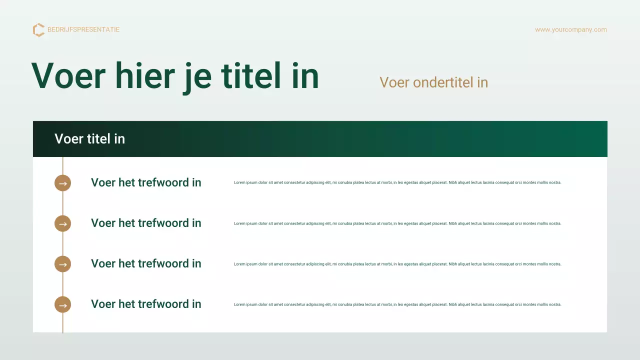 Green Gold Professional Project Management Plan Presentatie