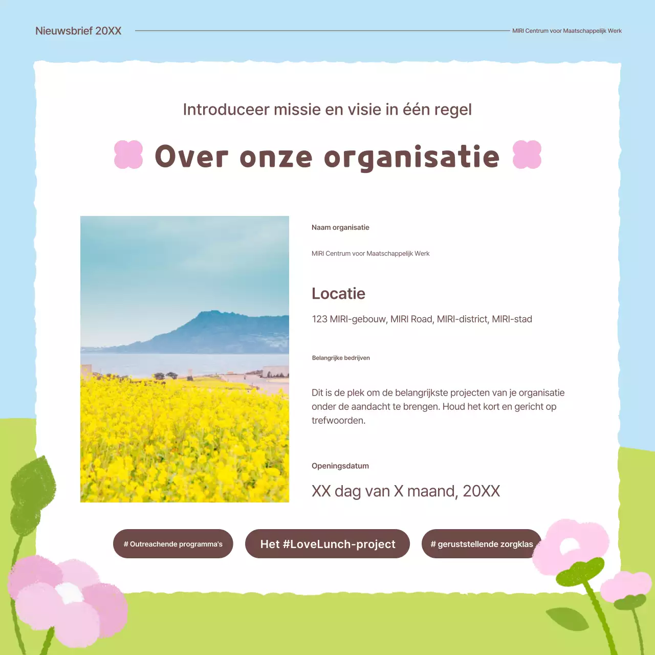 Groene Baby Openbare Instelling Lentebloem Introductie