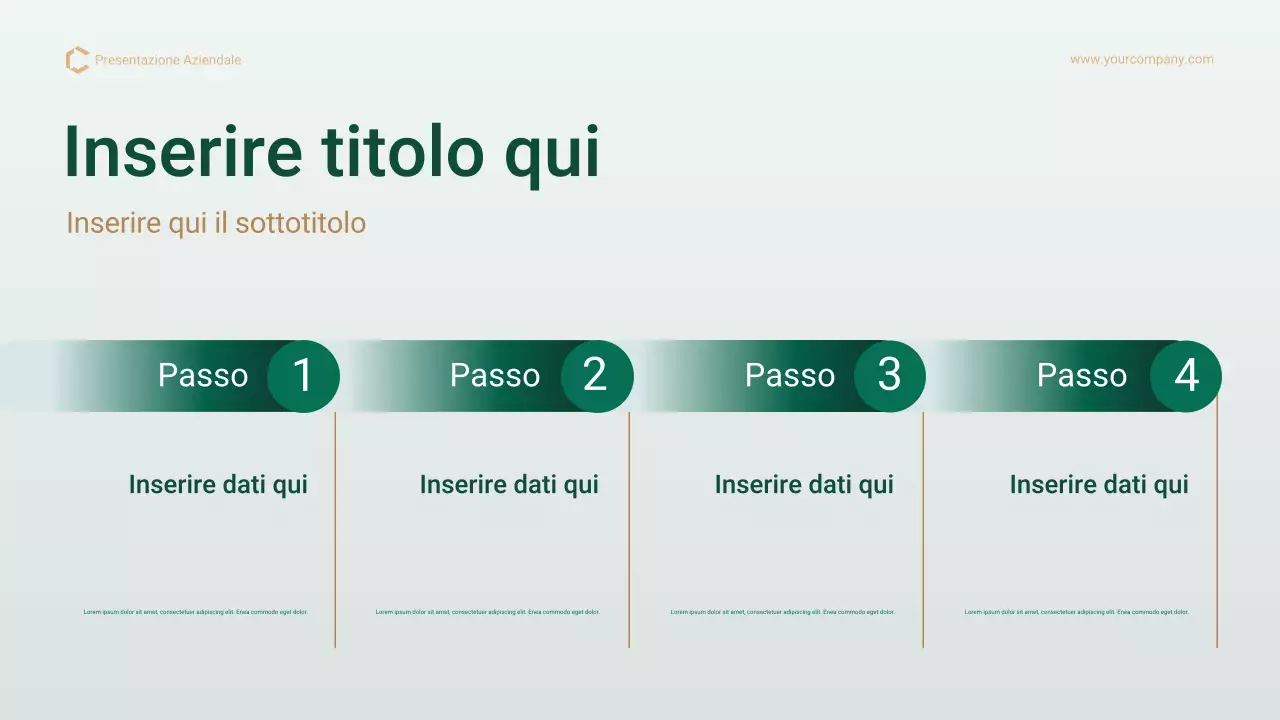 Presentazione del piano di gestione del progetto professionale Green Gold