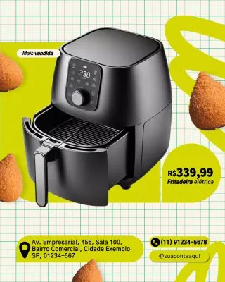 Postagem promocional de eletrodomésticos de cozinha modernos e ecológicos no Instagram