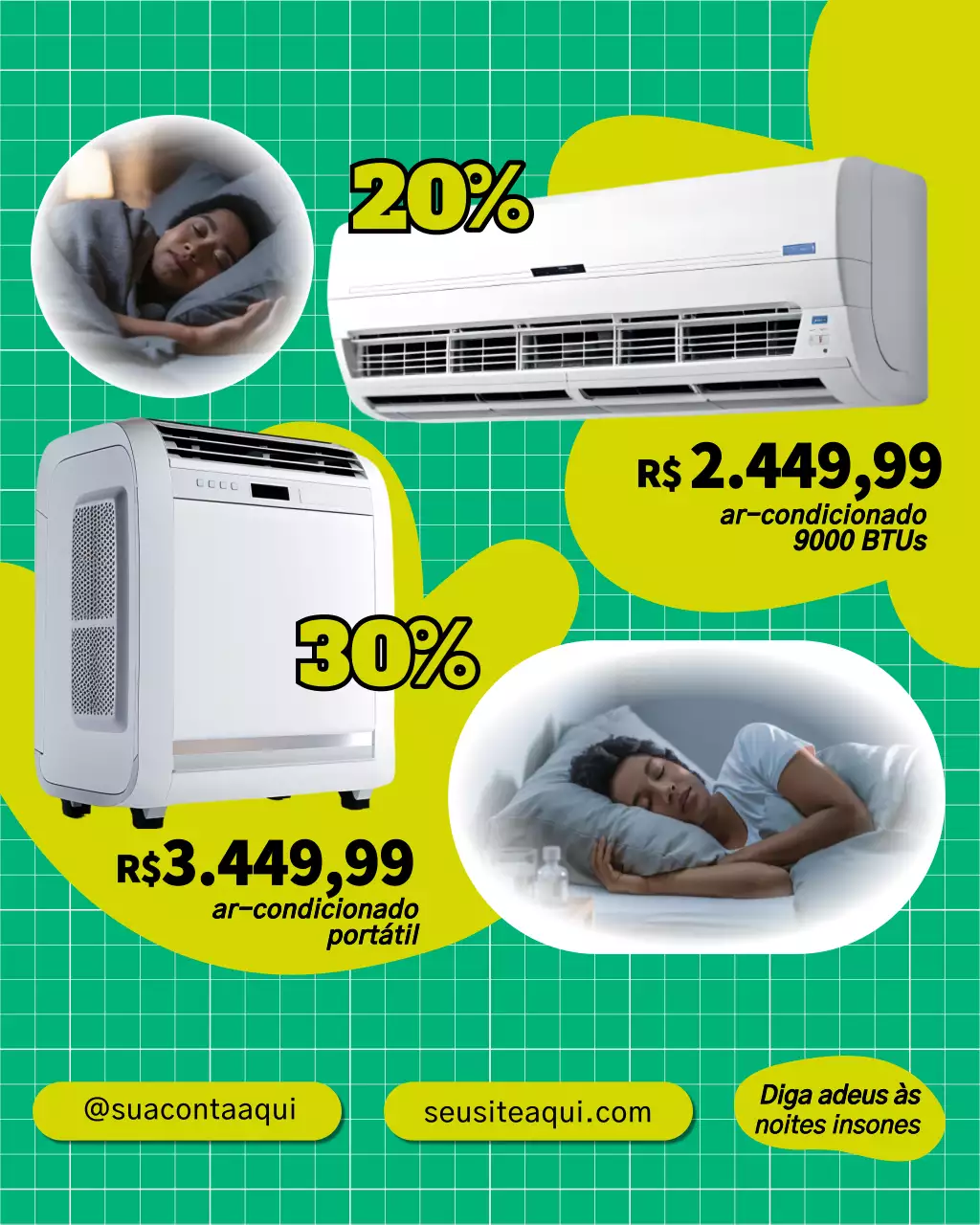 Postagem de Instagram para promoção de eletrodomésticos modernos e ecológicos