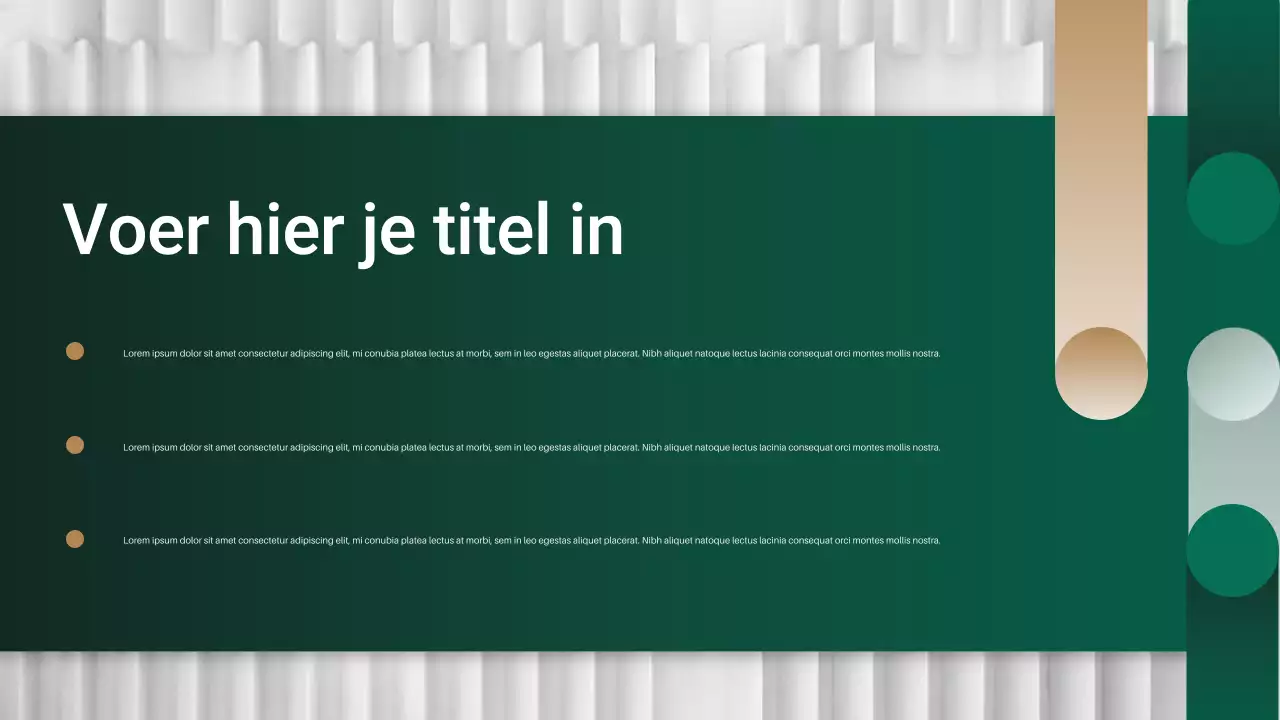 Green Gold Professional Project Management Plan Presentatie