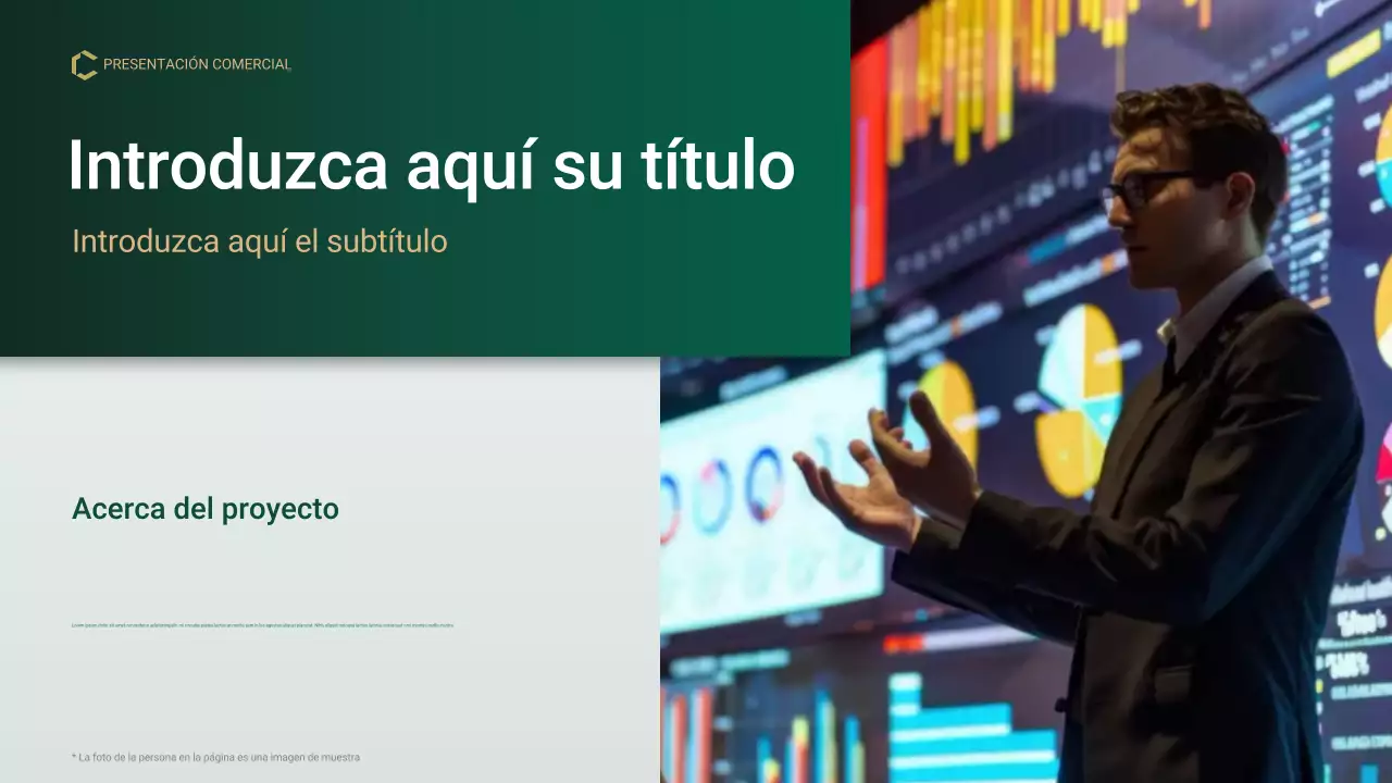 Presentación del plan de gestión de proyectos profesional de Green Gold