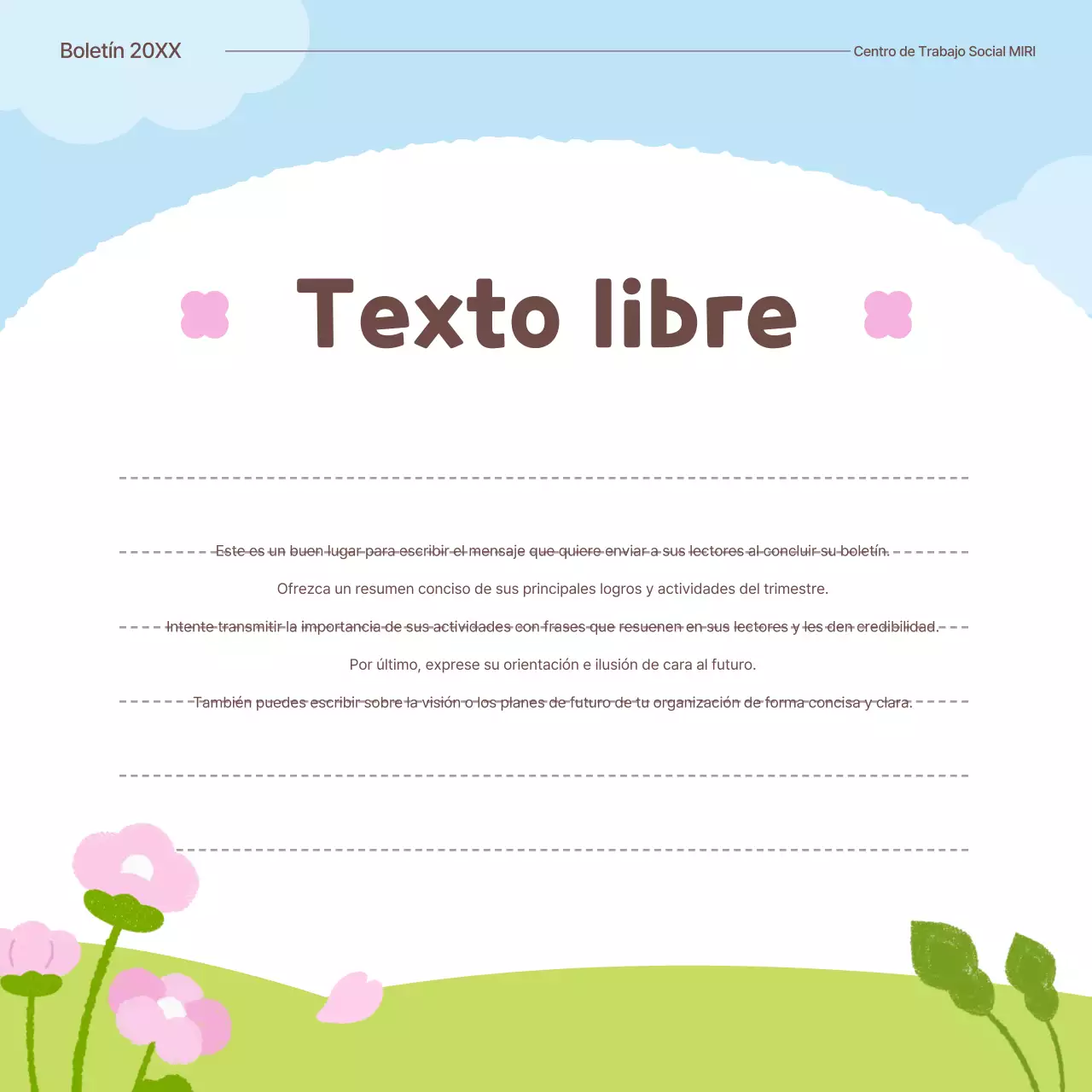 Introducción a la flor de primavera de la institución pública Green Baby