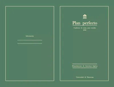 Papelería con notas simples en color caqui