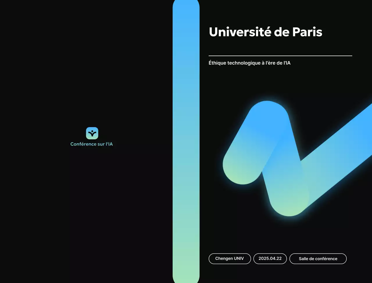 Phrase minimaliste avec un dégradé dynamique impressionnant