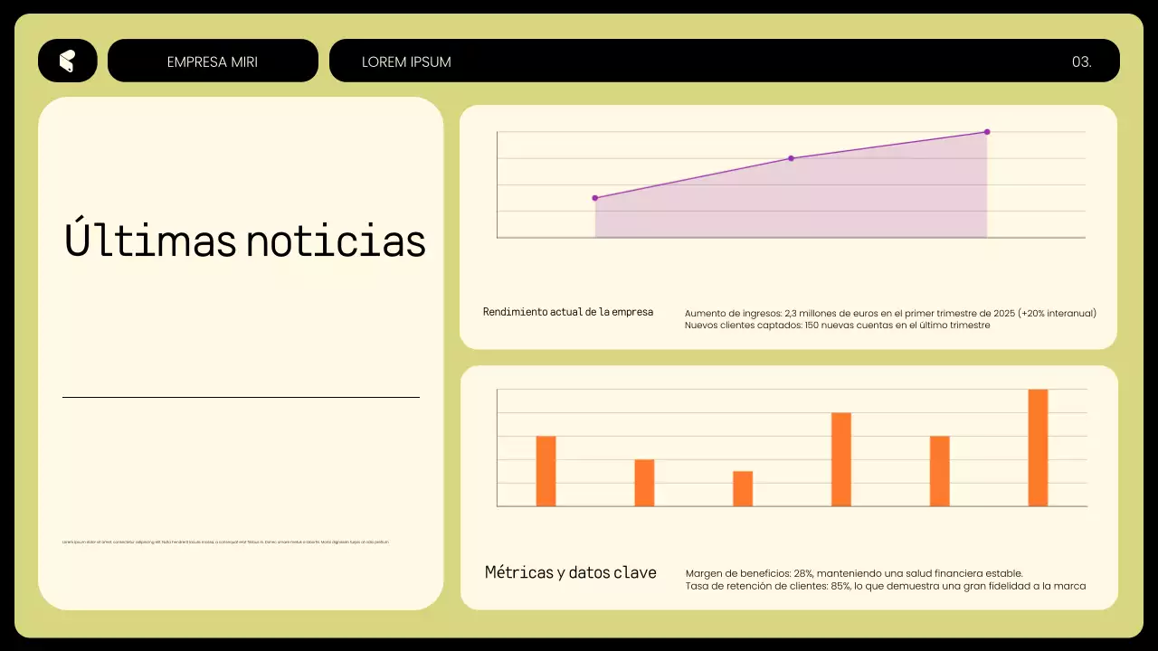 Planificador de presupuesto moderno de color amarillo
